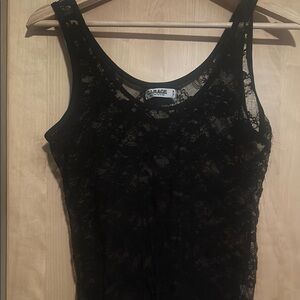 Garage Black Lace Tank Top